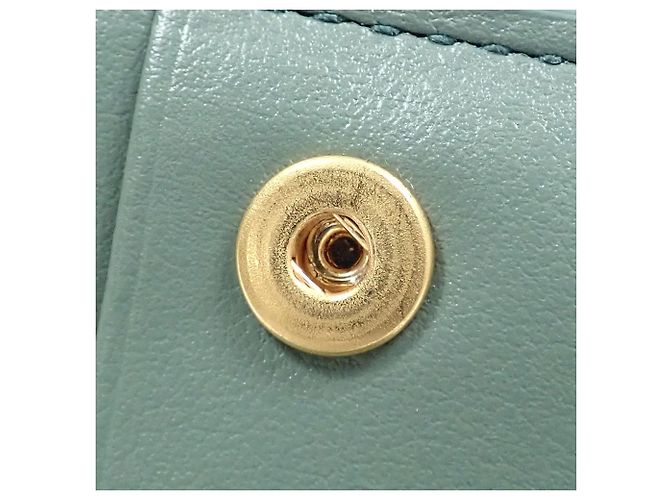 Cartera bi-fold de piel verde Bottega Veneta - vista 10