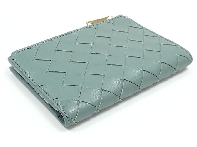 Cartera bi-fold de piel verde Bottega Veneta - vista 2