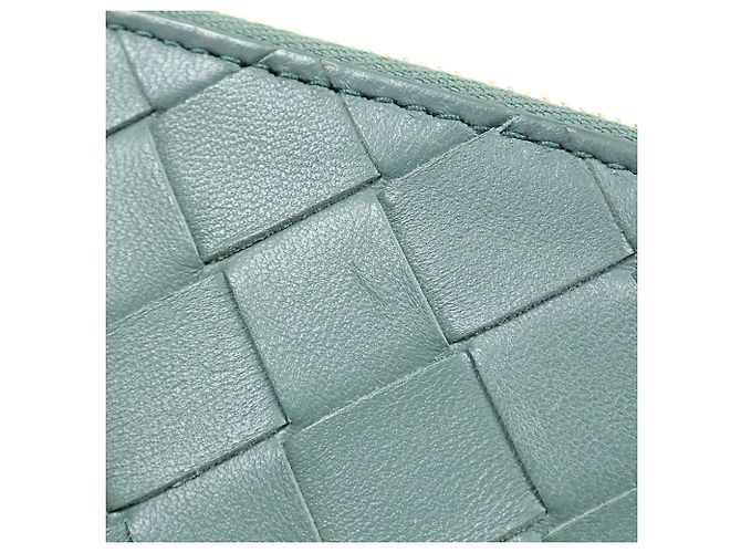 Cartera bi-fold de piel verde Bottega Veneta - vista 3