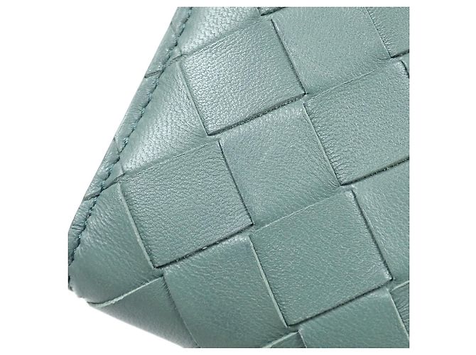 Cartera bi-fold de piel verde Bottega Veneta - vista 4