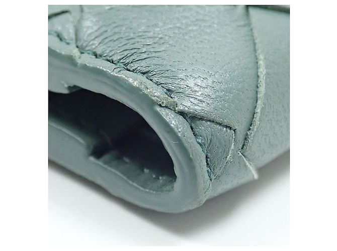 Cartera bi-fold de piel verde Bottega Veneta - vista 5