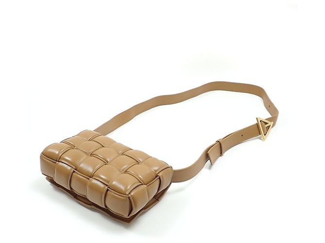 Borsa a tracolla Padded Cassette Bottega Veneta Marrone - vista 2