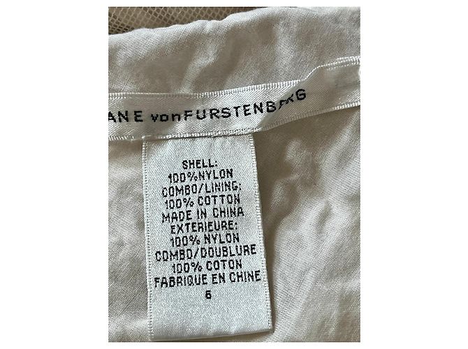 Diane von Furstenberg Kari trägerloses Mesh-Kleid Beige - Ansicht 5