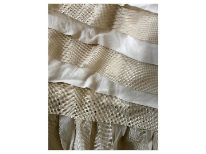 Diane von Furstenberg Kari trägerloses Mesh-Kleid Beige - Ansicht 7