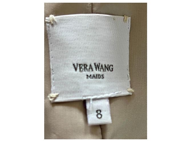 Vera Wang trägerloses Abendkleid in Silber Grau - Ansicht 5