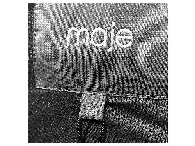Maje Doucette Blazer Jacke Schwarz / Silber mit Pailletten - Ansicht 4