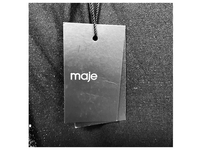 Maje Doucette Blazer Jacke Schwarz / Silber mit Pailletten - Ansicht 5