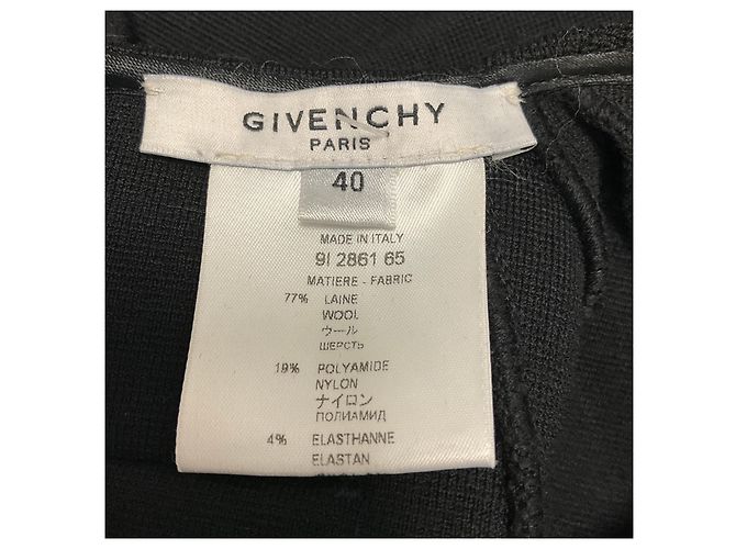 Abito bodycon aderente in maglia elasticizzata Givenchy nero con dettaglio zip - vista 4