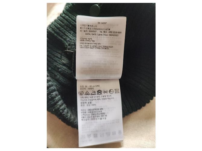 Berretto Moncler Grenoble in lana nera Nero - vista 18