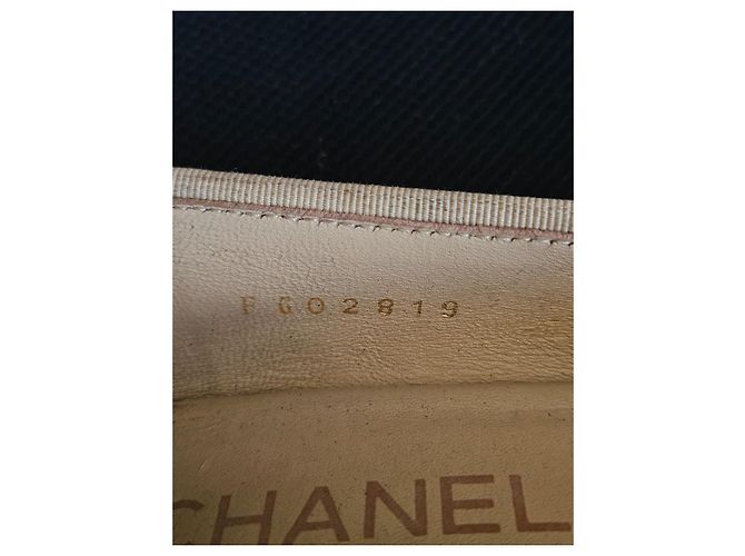 Chanel Ballerine Bicolore in Pelle Nero Beige - vista 15