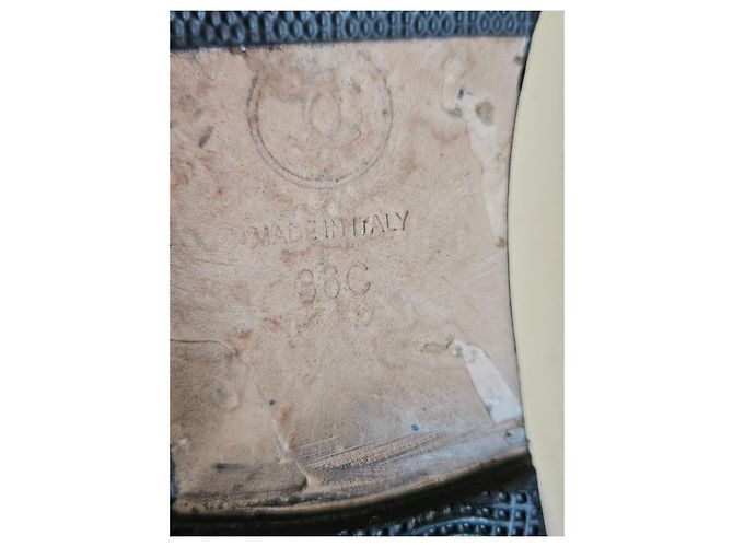 Chanel Ballerine Bicolore in Pelle Nero Beige - vista 16