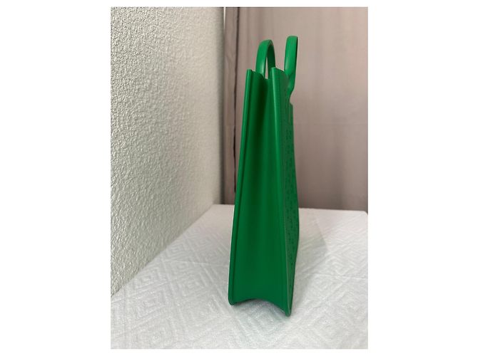 Gucci Children’s GG Rubber Tote Bag – Vert Verde - vista 7