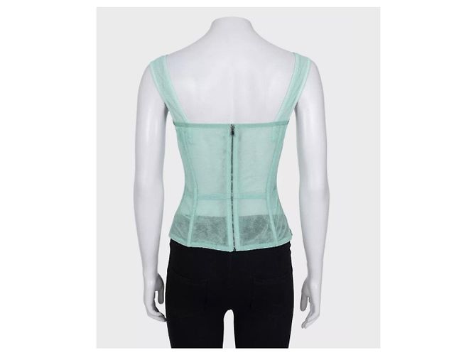 Top Corsé de Malla Verde Dolce & Gabbana - IT 42 / M De segunda mano - vista 3