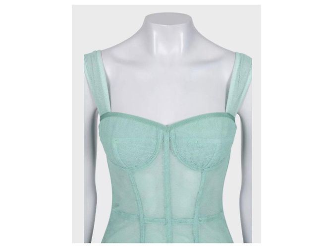 Top Corsé de Malla Verde Dolce & Gabbana - IT 42 / M De segunda mano - vista 4
