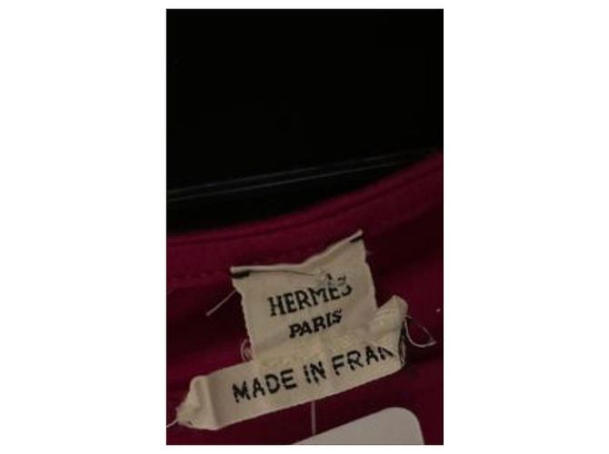 Vestido de algodón rosa con cordón Hermès Sz.40 de segunda mano - vista 5