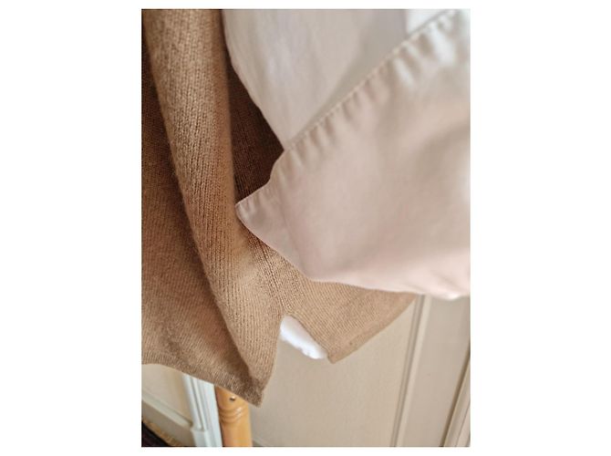 Weekend Max Mara Poncho de Cachemira Castaño Beige - vista 2