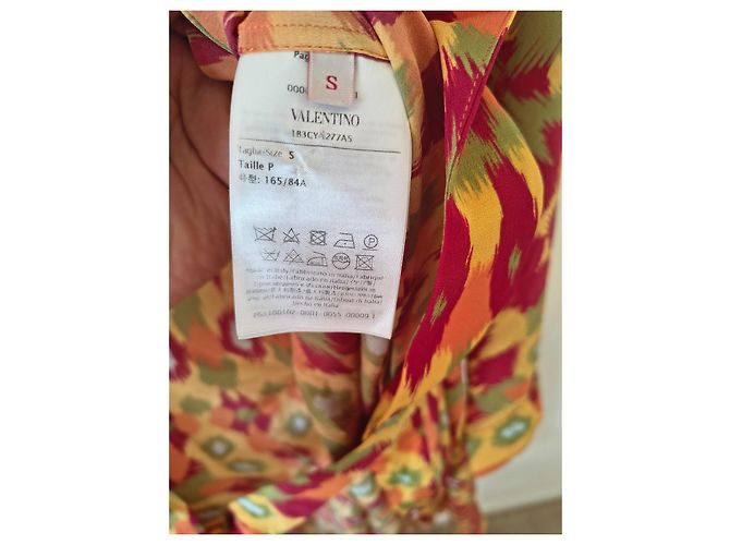 Kimono Valentino Multicolore Rosso Verde Arancione Giallo - vista 2