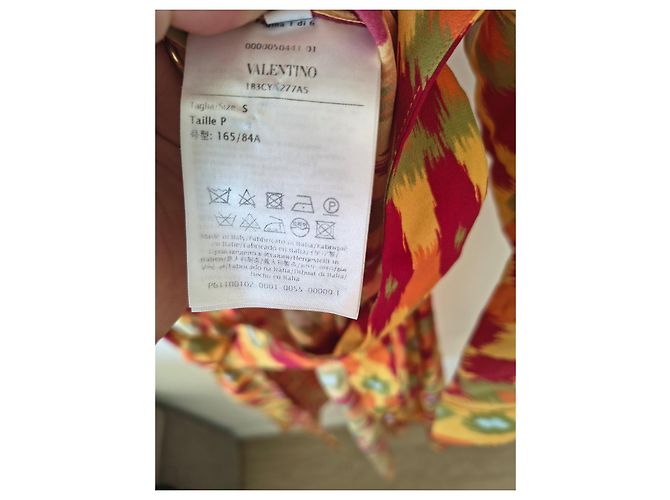 Kimono Valentino Multicolore Rosso Verde Arancione Giallo - vista 3