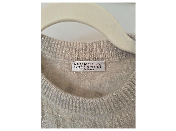 Brunello Cucinelli Zopfstrick-Wollweste Beige - Ansicht 2