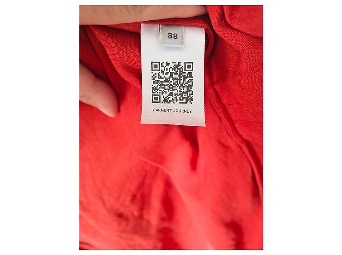 Gabriela Hearst Rotes langes Leinenkleid - Ansicht 4