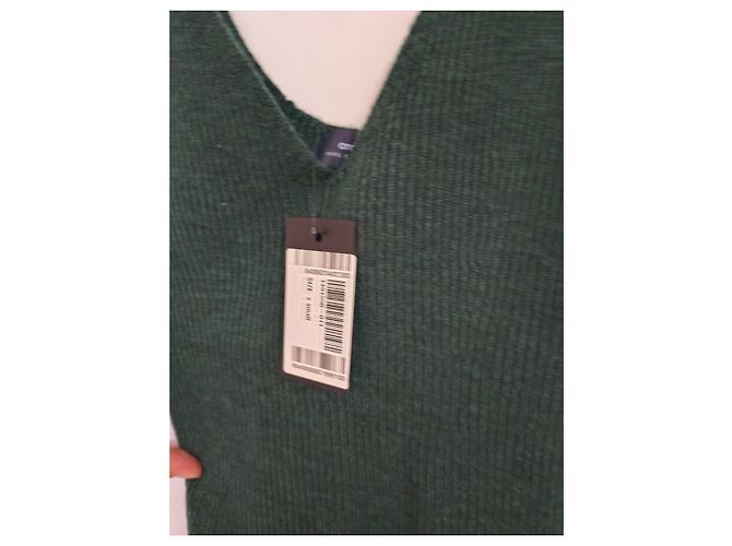 Autre Marque Top de cashmere verde oscuro - vista 2