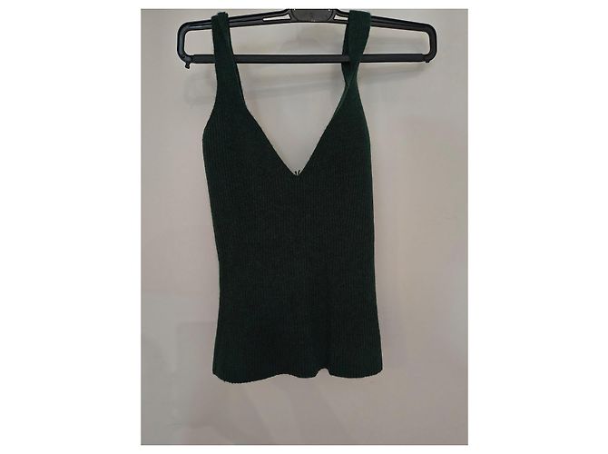 Autre Marque Top de cashmere verde oscuro - vista 4