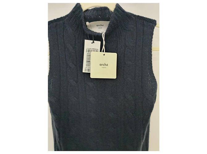 Autre Marque Strickweste in Marineblau Arch4 Dunkelblau - Ansicht 4