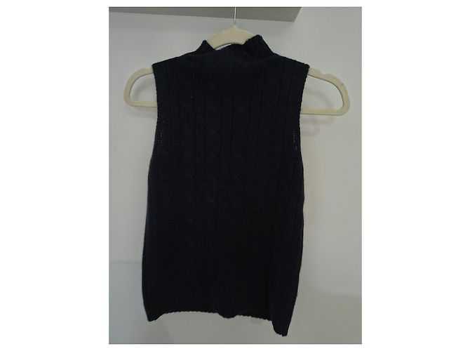 Autre Marque Strickweste in Marineblau Arch4 Dunkelblau - Ansicht 5