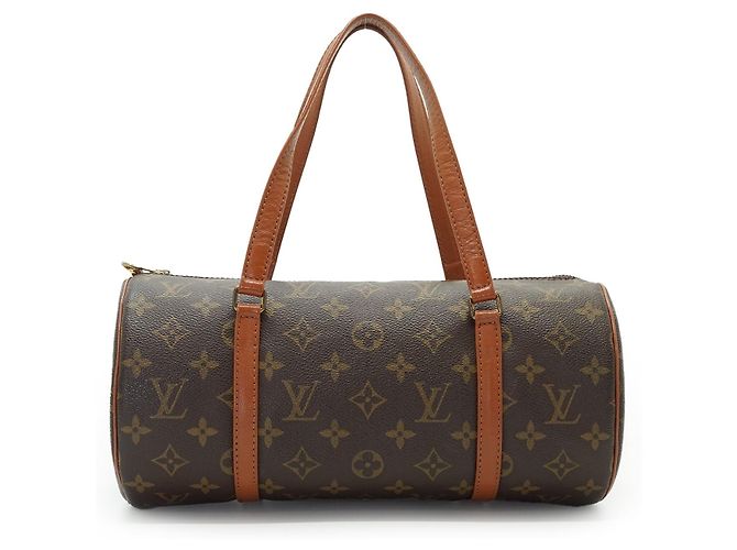 Louis Vuitton Vintage Papillon 30 Monogram Canvas Tasche mit Beutel Braun - Ansicht 2