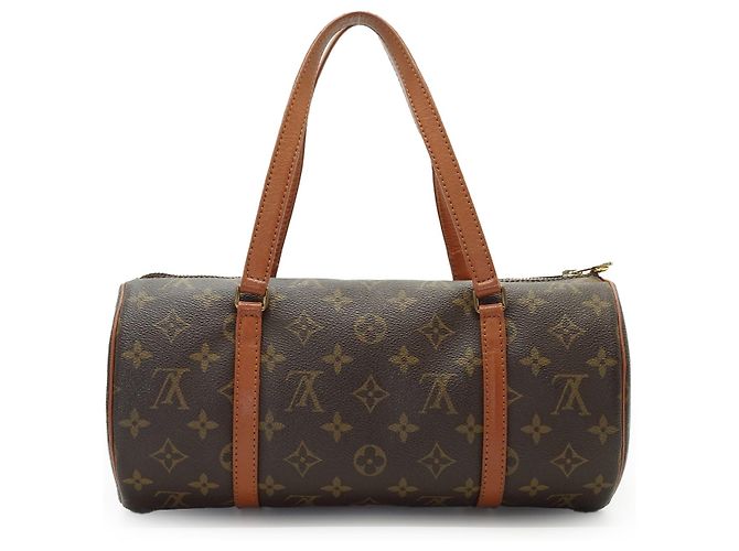 Louis Vuitton Vintage Papillon 30 Monogram Canvas Tasche mit Beutel Braun - Ansicht 3