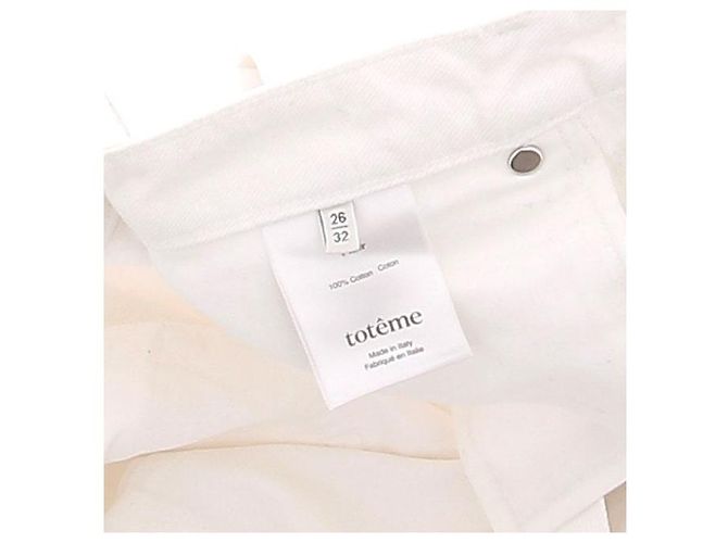 Vaqueros Totême blancos de algodón Talla 26 - vista 6