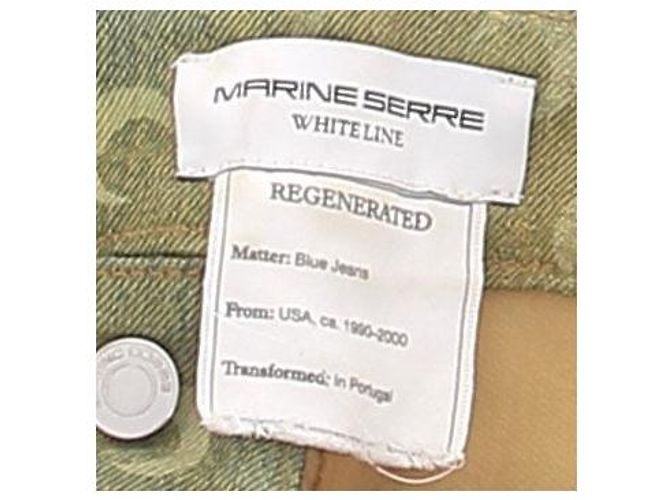 Marine Serre Grüne Hose mit Logo - Ansicht 6