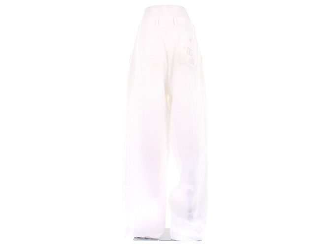 Dolce & Gabbana Weiße Leinenhose - Ansicht 2