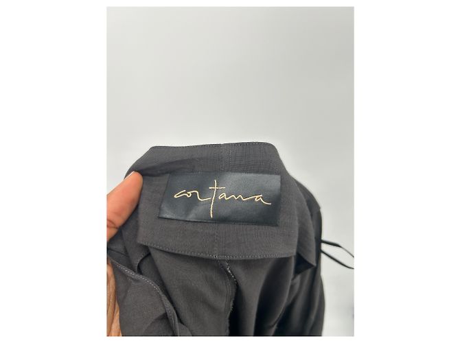 Autre Marque Cortana Hose aus Viskose Grau 34 - Ansicht 4