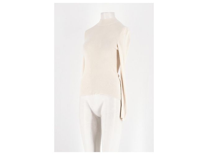 Autre Marque LILYSILK Seidenpullover weiß - Ansicht 4