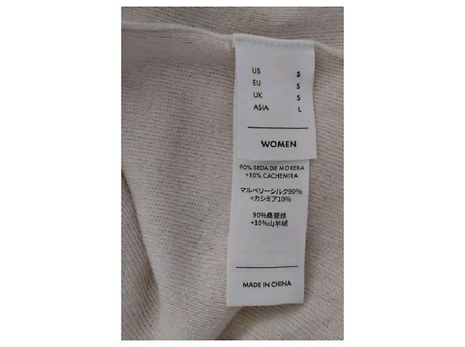 Autre Marque LILYSILK Seidenpullover weiß - Ansicht 7