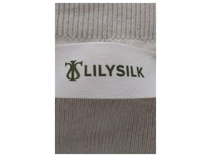 Autre Marque LILYSILK Seidenpullover weiß - Ansicht 8