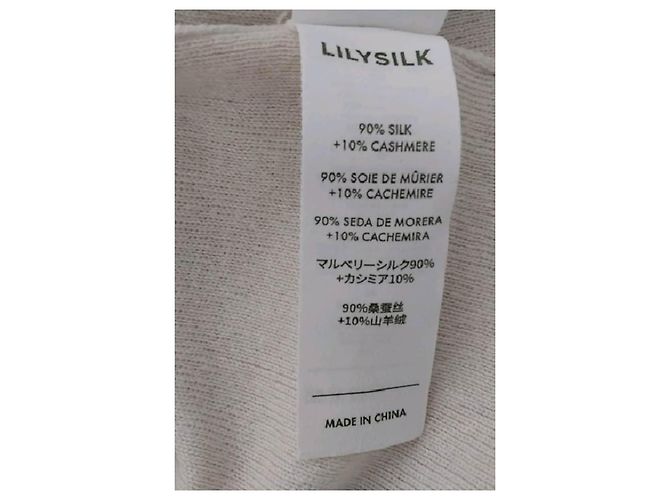 Autre Marque LILYSILK Seidenpullover weiß - Ansicht 9