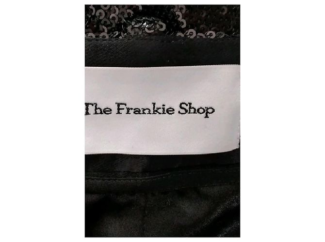 Autre Marque Schwarze Cargo-Hose mit Strass - Ansicht 5