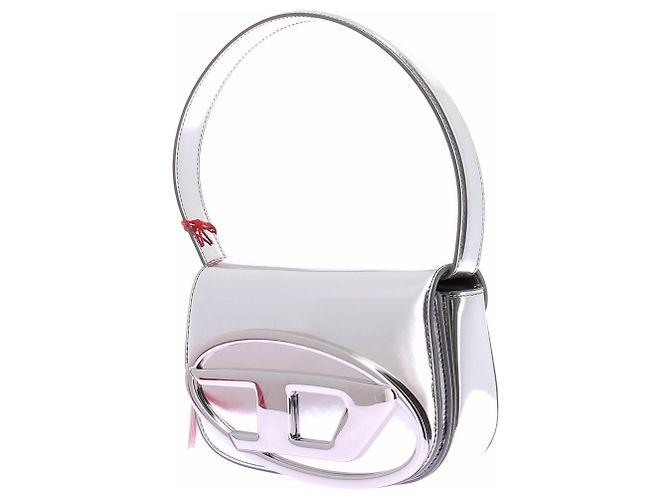Diesel Borsa a tracolla 1DR argentata Argento - vista 2
