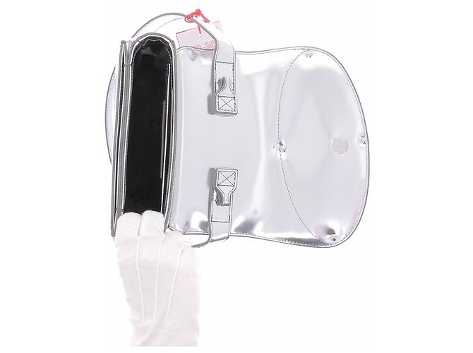 Diesel Borsa a tracolla 1DR argentata Argento - vista 7