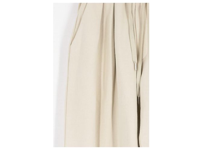 Autre Marque Pantalones de chándal de algodón beige THE FRANKIE SHOP - vista 3