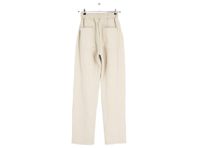 Autre Marque Pantalones de chándal de algodón beige THE FRANKIE SHOP - vista 4