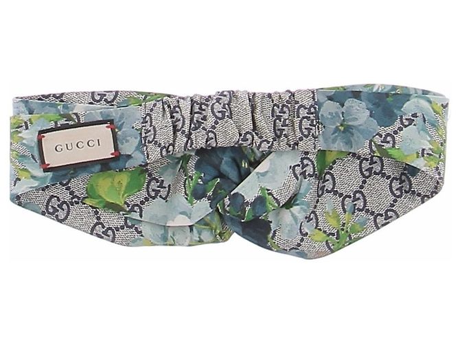 Gucci Accessorio per capelli con stampa floreale Blu - vista 2