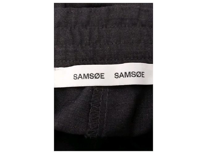 Pantalones anchos de lana grises Samsoe & Samsoe - vista 5