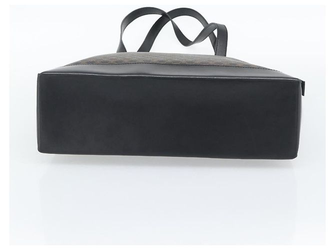 Céline CELINE Macadam Canvas Tote Bag PVC Leather Black Gold - vista 5
