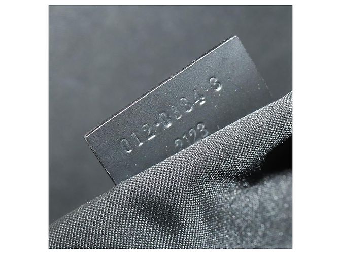 GUCCI GG Canvas Shoulder Bag Nylon Black Silver 012 0384 8 - vista 12