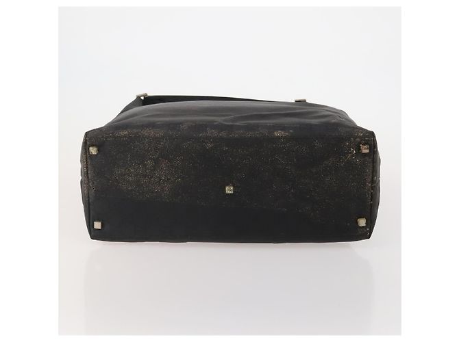 GUCCI GG Canvas Shoulder Bag Nylon Black Silver 012 0384 8 - vista 5