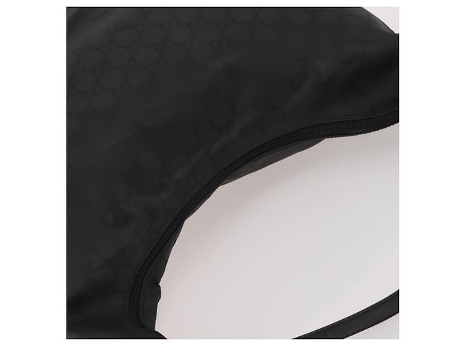 GUCCI GG Canvas Shoulder Bag Nylon Black Silver 012 0384 8 - vista 6