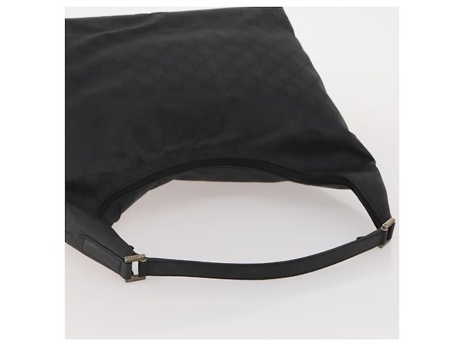 GUCCI GG Canvas Shoulder Bag Nylon Black Silver 012 0384 8 - vista 7
